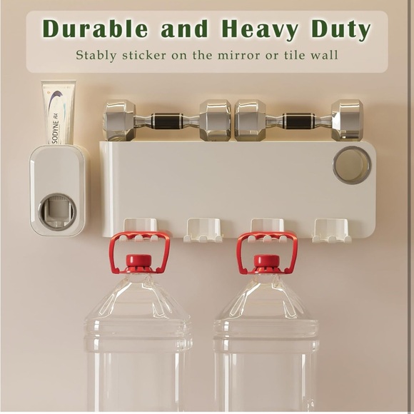 Tooth Brush🪥Holder for Bathroom 2 Cups and Toothpaste Dispenser - Picture 6 of 9